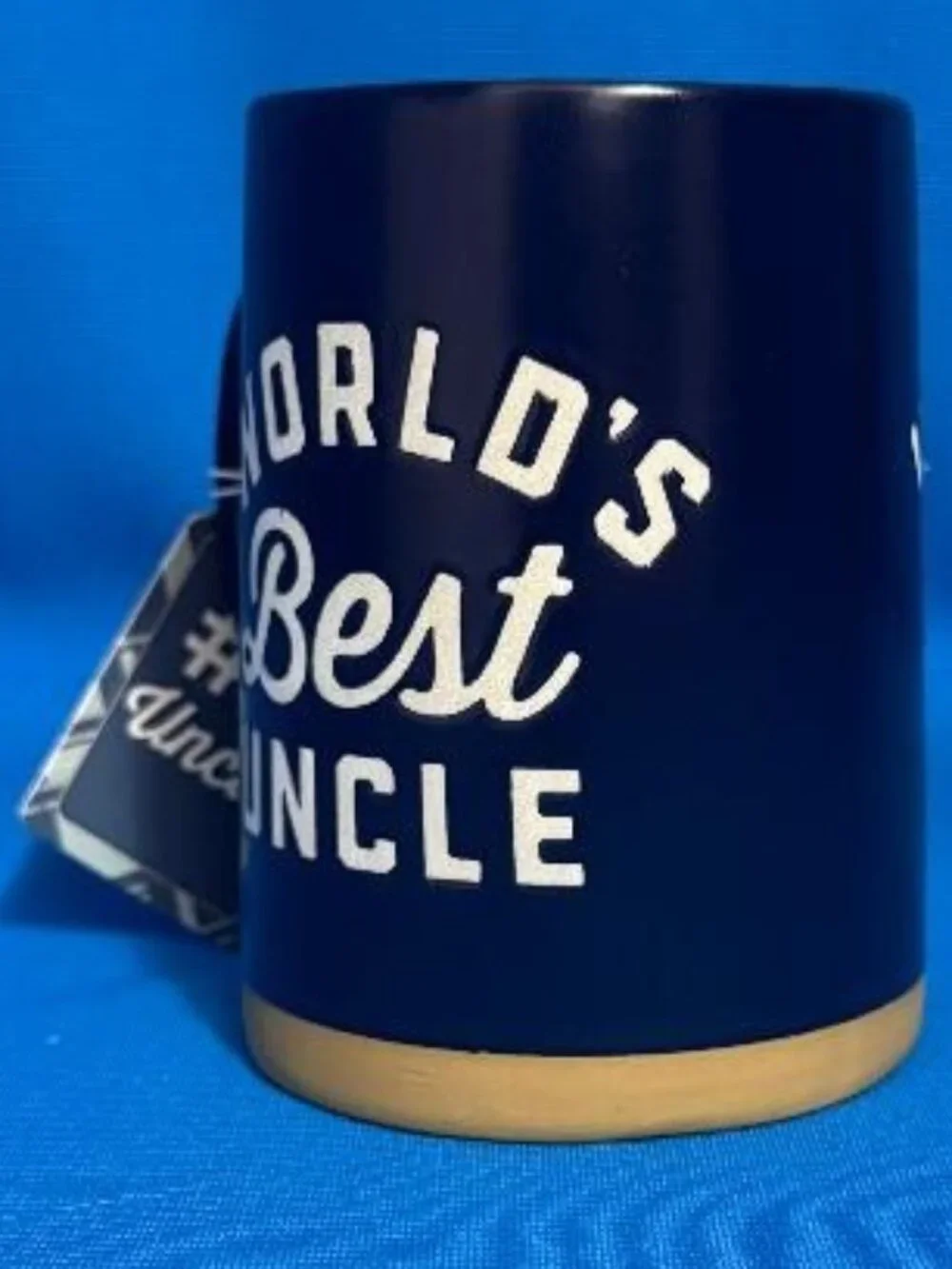 NEW ~ NWT & GREAT GIFT ~ WORLD'S BEST UNCLE MUG / CUP WITH # 1 UNCLE GIFT TAG